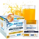 Arthripain – Suplemento de reparación de cartílagos de apoyo conjunto – Jugo mixto de prueba clínica - Asistencia para el alivio de ligamento – Glucosamine Chondroitin MSM – Tratamiento de rodilla hinchada – libre de azúcar – Hecho en Estados Unidos - 15ct