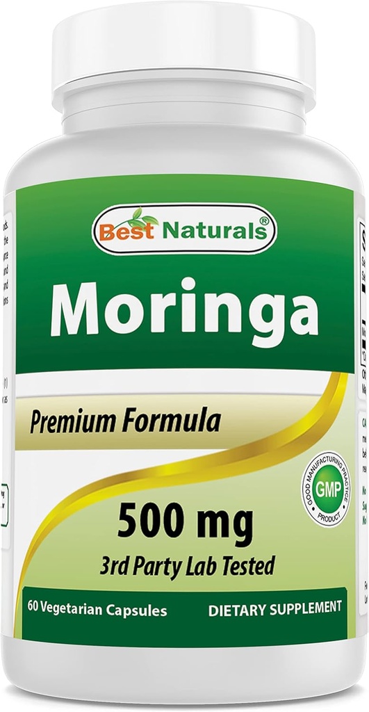 Mejores Naturales Moringa Superfood 500 mg 60 cápsulas vegetales