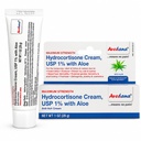 Crema de hidrocortisona – 1 Unce Eczema Crema con Aloe Vera – Premium Anti Itch Cream Extra Strength – Ideal para Rashes, Itchiness, Insect Bites, Dermatitis, Detergents, Jewelry