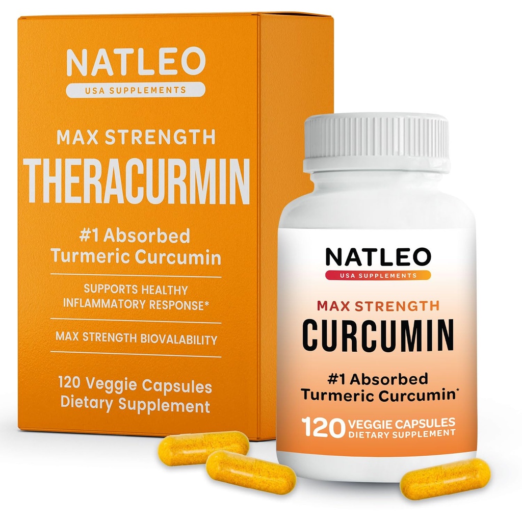 Theracurmin Turmeric Curcumin Supplement, 120 Count, High Absorption Turmeric & Curcumin - Suplemento Conjunto para Hombres y Mujeres - 42.6X Más Bioavailablity