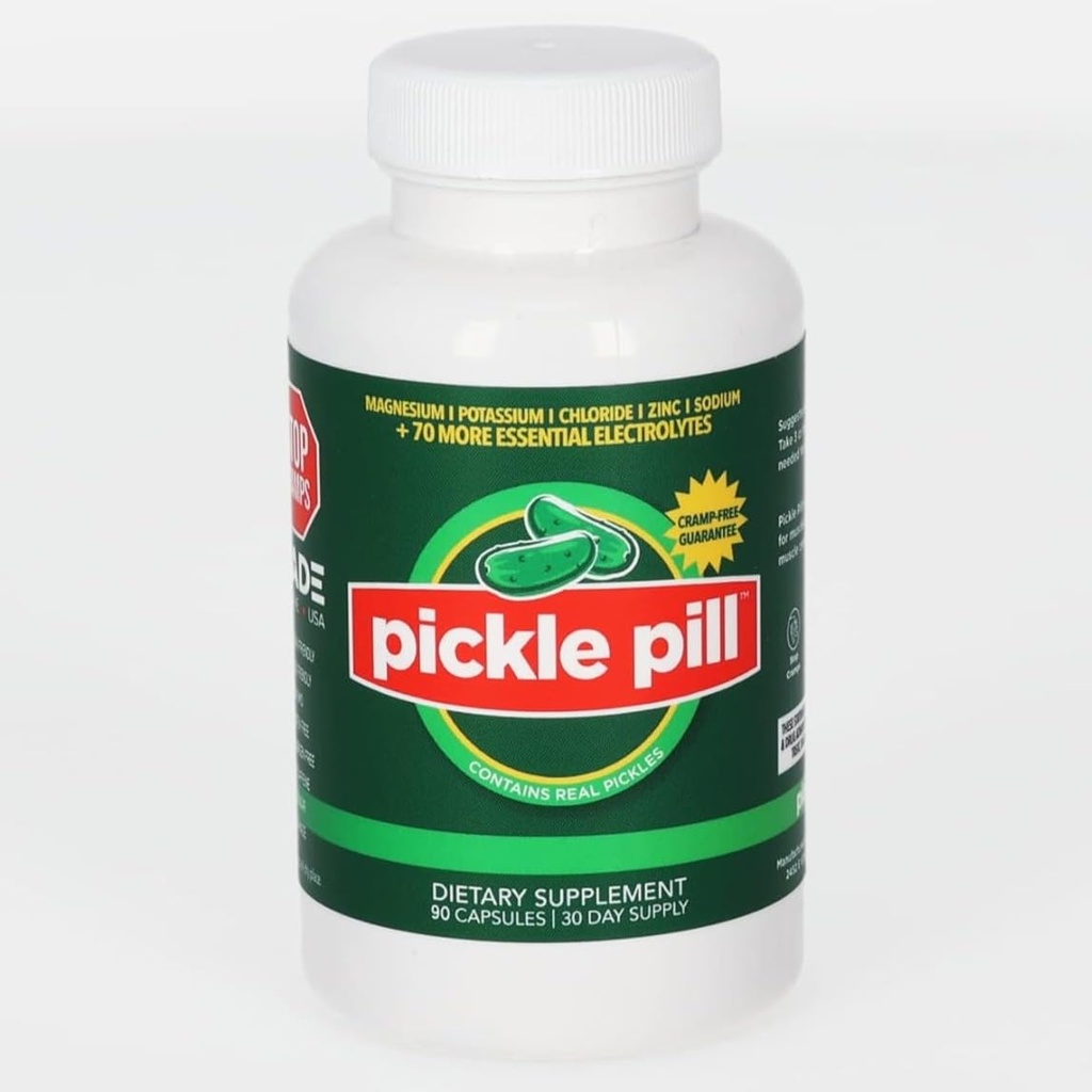 Defensa de calambres, recuperación rápida del músculo, calambres de las piernas, sin cápsulas de sabor de jugo de Pickle, Polvo de hidratación electrolítica, relajante muscular con vitaminas Magnesio, potasio, vitamina D3, 90 tabletas