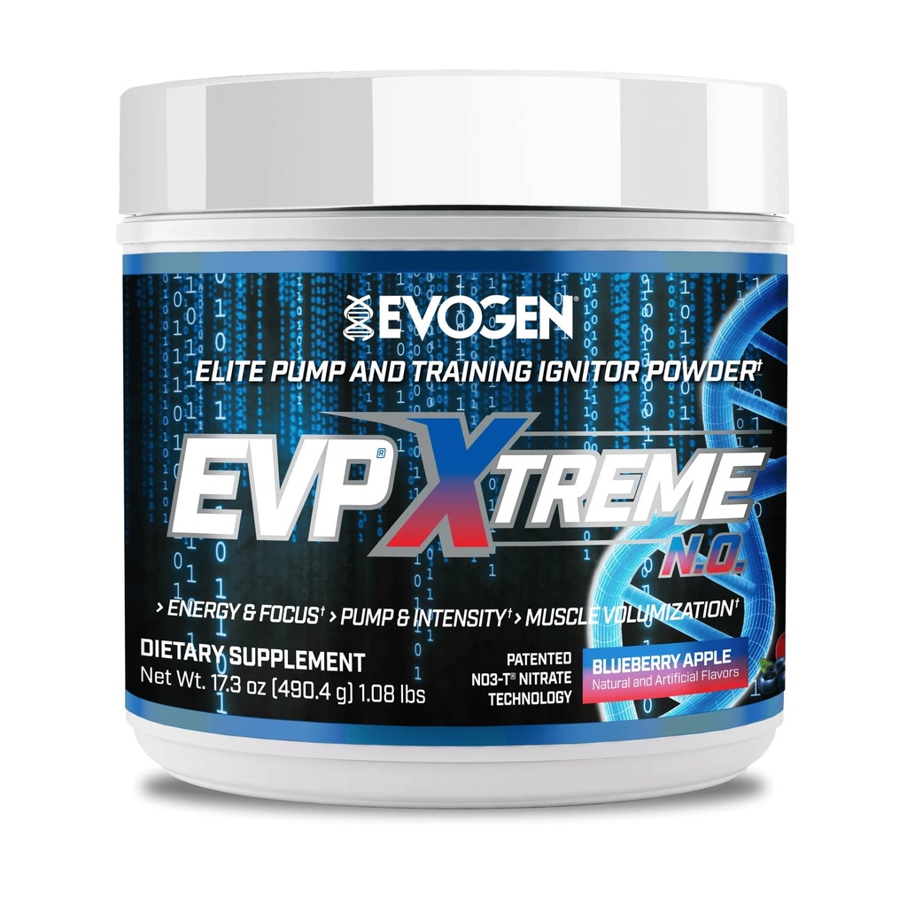 Evogen EVP Xtreme NO - Pre Workout Powder para Hombres &amp; Mujeres ← Sugar Free Preworkout with Beta Alanine, Creatine, and Caffeine for Energy &amp; Pump