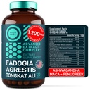 Fadogia Agrestis y Tongkat Ali Suplemento - 600mg Fadogia Agrestis para Hombres, 500mg Longjack Tongkat Ali, Ashwagandha Maca Fenugreek Complex - Muscle Strength, Energy, Mood Support - 120 cápsulas