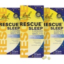 RESCUE Bach Sleep Liquid Melts, Natural Orange Vanilla Flavor, Natural Sleep Aid, Stress Relief, Homeopathic Flower Essence, Libre de Melatonin, No Alcohol, 3 Pack, 28 Cuenta Cada