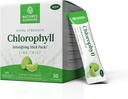 Naturaleza Sunshine Chlorophyll Stick Packs: Supercarga tu Detox y Boost Gut Health en Conveniente, Delicious Stick Packs (Lime Twist)
