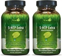 Irwin Naturals Double Potency 5-HTP Extra - 60 Líquidos Soft-Gels, Pack de 2 - para Relajación & producción de serotonina - 60 Total Servings