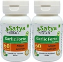 Cápsula de Forte de Ajo 500 mg. 60 Vég. Cápsula ANTE LAHsan (Allium Sativum) Extracto Cápsulas para Hombres y Mujeres ANTE Ayurvedic Herbal Suplemento/Remedios ANTE 10:1 Forte (2 Botellas de 60 Cápsulas)