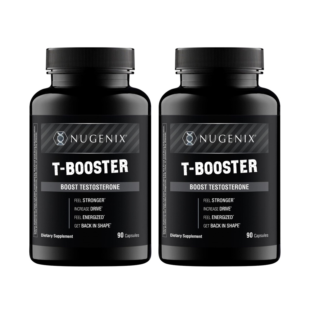 Nugenix T Boost - Suplemento de Booster de Testosterona Libre para Hombres, 180 Conde