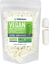 XPRS Tamaño Nutra 00 cápsulas vacías - 100 cápsulas vacías - Láminas vacías vegetarianas - DIY Vegetal Capsule Filling- Veggie Pill Caps (White)