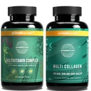 Primal Harvest Mente Primal Fuel &amp; Suplementos Multivitamínicos para Mujeres y Hombres Multi cápsulas de vitamina y píldoras de combustible mental