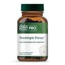 GAIA HERBS PRO Nootropic Focus - Brain Health Support Supplement* - Nootropic Supplement with Saffron, Ginkgo Leaf Extract " Lemon Balm - Vegan, Gluten-Free - 40 Liquid Phyto-Caps (20 Servings)