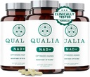 Qualia NAD Suplemento — Probada clínicamente para Boost NAD+ hasta el 67%. Optimizado Envejecimiento, Energía, Focus. Elite NAD+ Booster Ingredientes: Nicotinamide Riboside (NIAGEN,) Niacina, Niacinamide (3 Mes de Suministro)