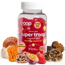 Troop Super 6 Mushroom Gummies — Immunity, Energy and Mood Boost — Triple-Extracted Fruiting Body — Vegan, 60 Conteo