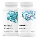 THORNE - Complejo B básico (60 cápsulas) " Memoractiv (60 cápsulas) Bundle - Apoya la salud cerebral, la producción de energía celular " Focus - Gluten Free, Dairy Free