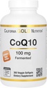 California Gold Nutrition CoQ10 100 mg, Coenzyme Q10 Ubiquinone USP, Supports Mitocondrial Function*, 360 Veggie Softgels