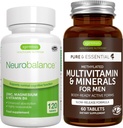 Neurobalance + Multivitamina & Minerales para Hombres Bundle Vegan, Alta Absorción Zinc, Magnesio & B6 Suplemento + Sujeto Multivitamina de Igennus