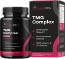 TMG Trimetilglycine Suplemento con Complejo Metil B - 500mg Betaine TMG Suplemento con Factores de Vitamina Metilada B Co para Homocysteine Heart & Liver Support - Vegan " Non-GMO (2 Month Supply)