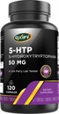 Oxify 5-HTP 5-Hydroxytryptophan 50 mg Silencio 120 Capsules Silencio Gluten-Free, Non-GMO Silencioso Suplemento Made in USA
