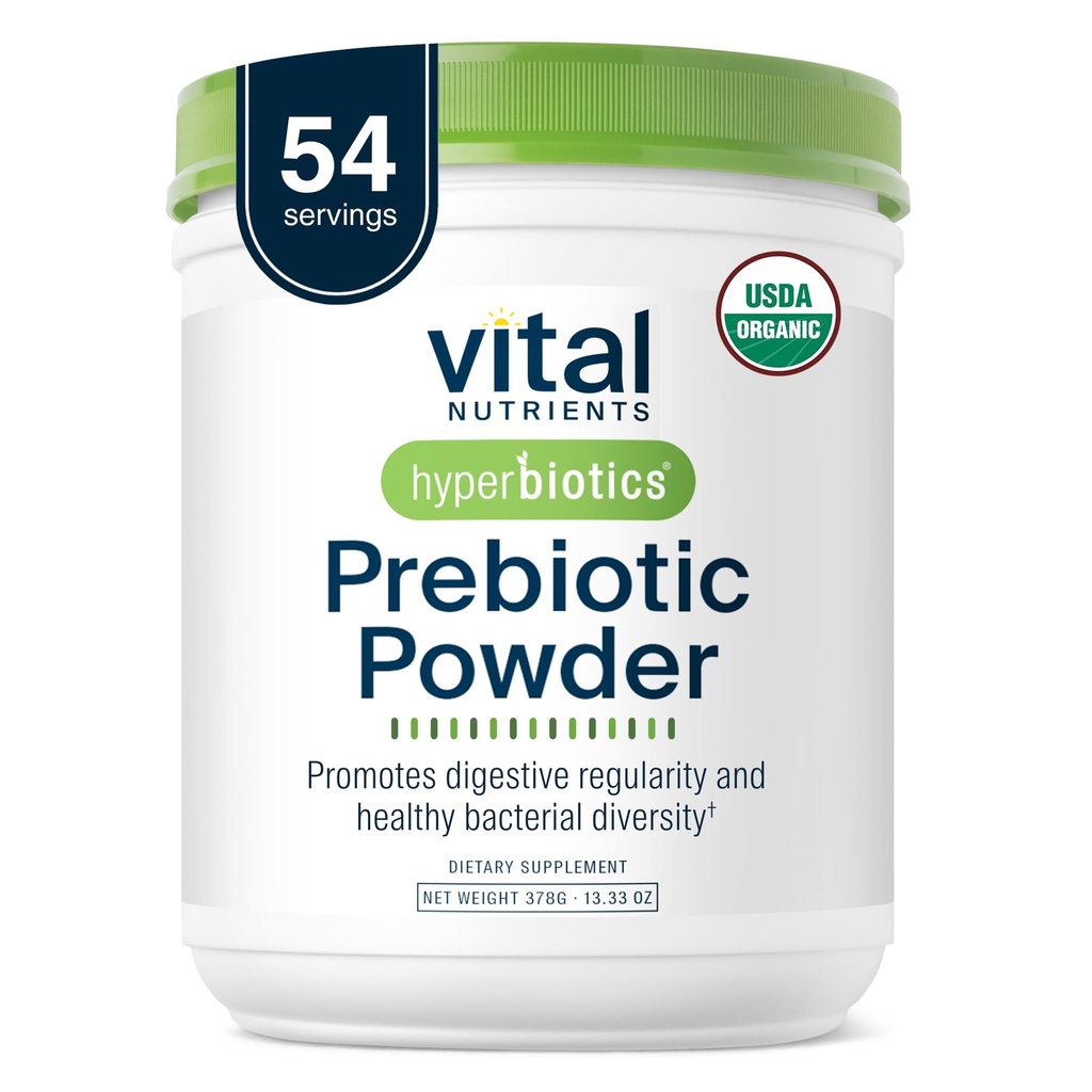Hiperbióticos Nutrientes Vitales Orgánica Prebiótico Fibra Polvo Silencioso Apoyo Gut Salud y Regularidad Digestiva ← Soluble Fiber Suplemento para Mujeres y Hombres ← Vegan Orgánica Fiber Powder