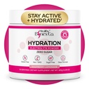 Hidrata Electrolítica Libre de Azúcar Mezcla Hidratación rápida Naturalmente endulzada con fruta de monje orgánico, sabor de limonada de frambuesa (325g) con electrolitos clave y minerales de rastro –Keto Friendly, Vegan