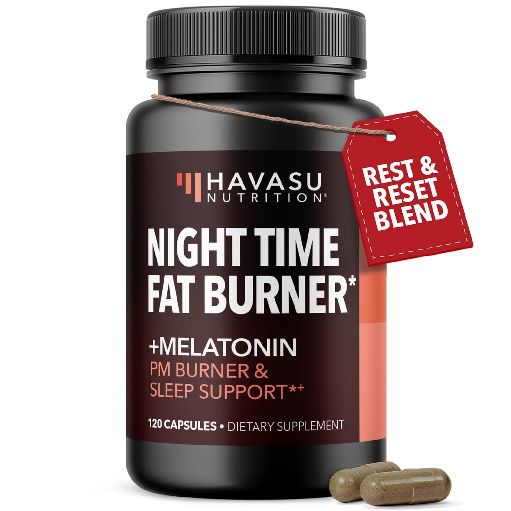 Hora de la noche Fat Burner Metabolism Booster ← Appetite Suppressant &amp; Suplemento de Apoyo a la Pérdida de Peso TEN 120 Píldoras de suplemento de pérdida de peso para hombres