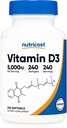 Nutricost Vitamina D3 5.000 UI (125mcg), 240 Softgels - No GMO y Gluten Vitamina D