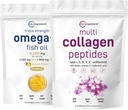 Micro Ingredientes Multi Collagen Protein Powder 2 libras " Omega-3 Fish Oil 4,200 mg Softgels Bundle 2 Pack ← Peptides de Collagen Grass-Fed