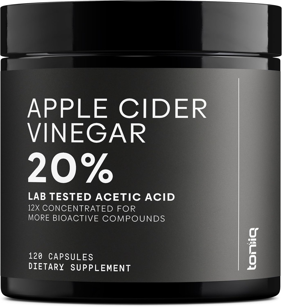 Cápsulas de vinagre de manzana - Ultra High Potency 2,010mg Fórmula con 20% Acetic Acid & Cayenne Pepper - Hecho con la madre - laboratorio de terceros Tested - 120 Cápsulas