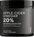 Cápsulas de vinagre de manzana - Ultra High Potency 2,010mg Fórmula con 20% Acetic Acid & Cayenne Pepper - Hecho con la madre - laboratorio de terceros Tested - 120 Cápsulas