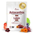 VivoNu 14-in-1 Astaxanthin 24mg &amp; Lutein 40mg con suplementos de Zeaxanthin, fuente de 6 meses, fuente de microalgas fresca, no Gluten libre, soporta ojo, piel, antioxidante, 180 Softgels, 1 bolsa