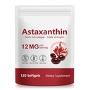 Suplemento de Astaxanthin 12 mg de Microalgae, 120 Softgels, Apoyo Antioxidante, Daily Wellness Fórmula, 4 Month Supply