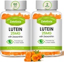 Lutein Gummies 25mg - Vitaminas de los ojos Lutein " Zeaxanthin Suplementos de salud de ojos para adultos,Sugar Free Eye Health Gummies Suplemento - Visión de soporte,Macular, Filtro de luz azul (120 Conde)