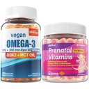 Vitamina prenatal para Womem + Omega 3 Gummies
