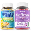 Vegan Omega-3 1000mg + Turmérico, Saffron Suplementos Gummies