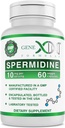 Genex Fórmulas Suplemento Spermidine (60 cápsulas Vegan)-10 mg de Spermidina del Extracto de Germ de Trigo, Suplemento de Autofagia para el envejecimiento saludable, renovación celular, no GMO, libre de gluten