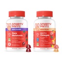 SmartyPants Kids Daily &amp; Nighttime Wellness Bundle: Multivitamin + Sleep Gummies with L-Theanine, Lemon Balm &amp; Magnesium – Drug-Free, Non-Habit Forming, 60 Cuenta (Pack of 2)