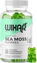 Sea Moss Gummies - Moss Natural del Mar Irlandés y Bladderwrack con Burdock Gummy - 60 Gummies - Vegan - Healthy Immune, Gut & Global Wellness Support - Herbal Alkaline Supplements