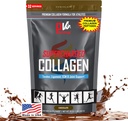FisiVantage Péptidos de colágeno supercargados Polvo - Collagen hidrolizado para Conjunto, Tendon, Ligamento, " Apoyo a la salud de la piel - Chocolate, Keto, Paleo, 16oz TENIDO Enhanced with Vitamin C, BCAAs, Grass-Fed