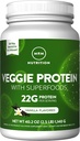 MRM Nutrición Veggie Protein with Superfoods Silencio Vanilla Flavored TEN 22g Protein completo TENER Sobre 8.8g Aminoácidos esenciales TEN 13 superalimentos ANTERIOR con Omega 3s y Omega6s ANTE Keto Friendly TENIDO 30 Servimientos