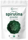 Micro Ingredientes Pólvora Espirulina Orgánica, 1lb peru Blue-Green Algae, Rich in Vegan Protein, Vitaminas &amp; Minerals TEN Fuente de Clorophyll Natural & Enzymes Silencioso No Gluten-Free, No Additives