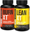 Jacked Factory Burn-XT Suplemento de pérdida de peso de grasa clínicamente estudiado - Apetito Suppressant " Energy Booster (120 cápsulas) " Lean-XT Caffeine-Free Fat Burner (60 cápsulas)