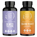 Happy Healthy Hippie Glow for It Astaxanthin Supplement &amp; Go with The Flow Perimenopause Supplements for Women