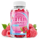 Lutein y Zeaxanthin Suplementos, Lutein Gummies with Zeaxanthin,Vitamins A, C, E, Bilberry, Astaxanthin for Vision Health & Eye Strain, Sugar-Free/Vegan, Raspberry Flavor 60 Conde