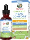 USDA Organic Head Comfort Liquid Extract Herbal Blend by MaryRuth's ⋅ Ginger Root Silencio Willow Bark ← Feverfew Whole Plant ← Meadowsweet ←Herbs tradicionales ← No-GMO Silencio Vegan Silencio Gluten Gratis Silencio 1 Fl Oz
