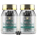 Suplemento de tiroides – TriDexThyroTM Complejo de tiroides crudo 375 mg con Bovine, Porcine " Ovine –120 cápsulas para mujeres y hombres(2 paquete)