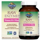 Jardín de la vida 22 Enzimas digestivas para las mujeres 50 " Con Bromelain, Papain " Lactase plus Probióticos " Vitaminas B12, Biotina " Zinc – RAW Enzymes – Non-GMO, Libre de gluten, Vegetariano, 90 cápsulas