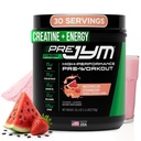 Pre JYM Stim Free Watermelon Strawberry Pre-Workout Powder, Creatine, No Caffeine, Citrulline, Betaine, BCAA, Taurine, Alpha-GPC, Huperzine, 30 Servings