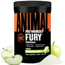 Powder de Furia Animal Pre Workout - Manzana Verde, 350 mg de cafeína, Aminoácidos BCAA, 2g Beta Alanine, Citrulline " Tyrosine, Energy, Focus, Strength, Endurance, Preworkout for Men " Women, 30 Servings