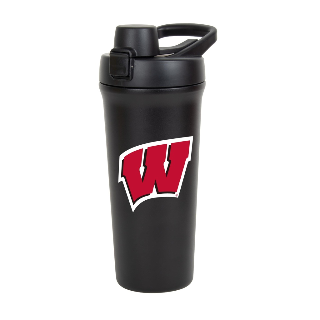 FANMATS NCAA 26 oz Botella de Acero Inoxidable - Leak-Resistant Flip-Top Lid ← Sleek Team Design 