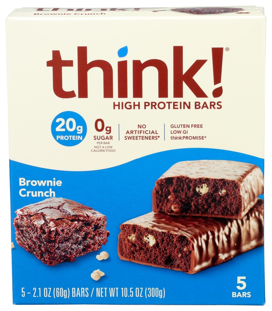 Glanbia Performance Thinkthin High Protein Bares, Brownie Crunch, 5 ct